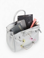 Сумка женская TEXTURA, на клапане, 24×19×14 см, серебристая - Фото 6