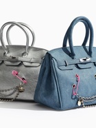 Сумка женская TEXTURA, на клапане, 24×19×14 см, синяя - Фото 5