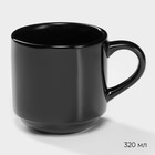 УЦЕНКА Набор фарфоровой посуды Magistro Night, 16 предметов: тарелка d=25.5 см, d=19 см, миска 850 мл, d=15, кружка 320 мл, цвет чёрный, - Фото 8