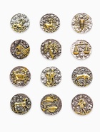 Значок «Знаки зодиака» ассорти, золото в серебре - Фото 1