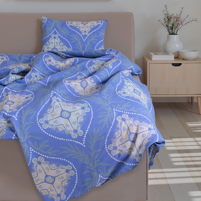 Постельное бельё 1,5сп Экономь и Я 150*225см, 150*225см, 50*70см-1шт, 60г/м2, микрофибра - Фото 1