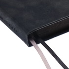 Ежедневник датированный 2025 года, А5, 176 листов ESCALADA, твердая обложка из искусственной кожи, блинтовое тиснение, ляссе, кремовый блок 70 г/м2, чёрный - фото 26181348