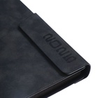 Ежедневник датированный 2025 года, А5, 176 листов ESCALADA, твердая обложка из искусственной кожи, блинтовое тиснение, ляссе, кремовый блок 70 г/м2, чёрный - фото 26181349