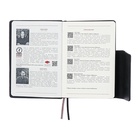 Ежедневник датированный 2025 года, А5, 176 листов ESCALADA, твердая обложка из искусственной кожи, блинтовое тиснение, ляссе, кремовый блок 70 г/м2, чёрный - фото 26181352