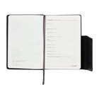 Ежедневник датированный 2025 года, А5, 176 листов ESCALADA, твердая обложка из искусственной кожи, блинтовое тиснение, ляссе, кремовый блок 70 г/м2, чёрный - фото 26181353