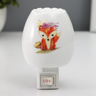 Светильник «Лисичка» 1×7 Вт Е11 белый 6×7×12 см