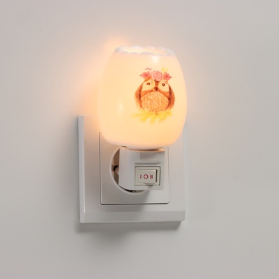 Светильник «Тетушка сова» 1×7 Вт Е11 белый 6×7×11 см