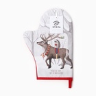 Варежка-прихватка Этель "Лесные звери" 20х28см,саржа, 100% хл, ватин 250г/м2 - фото 809608367