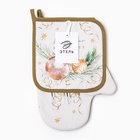 Набор подарочный «Этель» Esthetics, варежка 20×28 см, прихватка 19×19 см, хлопок 100% 10366961