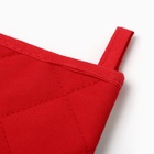 Варежка-прихватка «Этель» Christmas melody, 20×28 см, саржа, хлопок 100%, ватин 250 г/м² - Фото 4