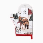 Варежка-прихватка «Этель» Horse family, 20×28 см, саржа, хлопок 100%, ватин 250 г/м² - Фото 5