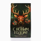 Подарочный набор новогодний блокнот А6, 40 л и фигурная свеча «Сказочный олень» 10385032 - фото 4491825