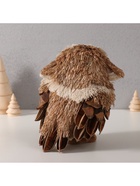 Фигурка новогодняя «Совёнок с шишкой и еловой веточкой на грудке», 12×14×17 см - Фото 4