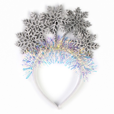 Ободок новогодний карнавальный «Снежинки»