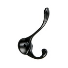 Крючок мебельный CAPPIO RARITY, двухрожковый, цвет черный, 4 шт. - Фото 1