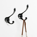 Крючок мебельный CAPPIO RARITY, двухрожковый, цвет черный, 4 шт. - Фото 6