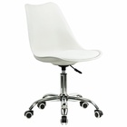 Кресло для оператора BRABIX Eames MG-310 CH, хром, пластик белый, экокожа белая 10787104 - фото 6656509