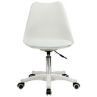 Кресло для оператора BRABIX Eames MG-310 PL, пластик белый, экокожа белая - фото 27923418