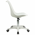 Кресло для оператора BRABIX Eames MG-310 PL, пластик белый, экокожа белая - фото 27923419