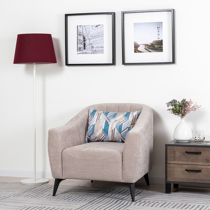 Кресло Наоми ТК 480 Бордо 02, Оригами аквамарин - Фото 1