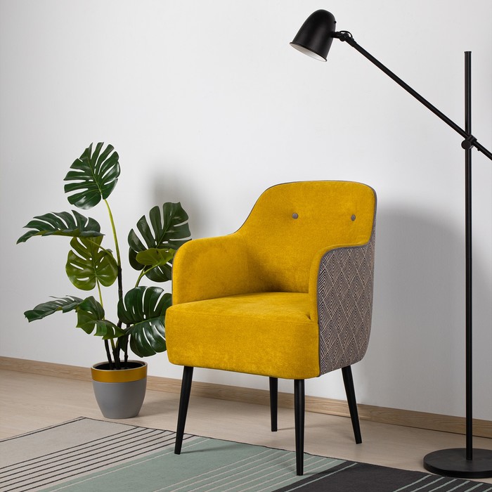 Кресло Селеста ТК 477 Happy 560, Лофт 8 рогожка, Happy 927 - Фото 1