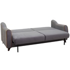 Диван прямой «Френсис ТД 259», механизм книжка, обивка велюр амиго, цвет серый/жёлтый  (артикул 10789677)  большой выбор товаров оптом и в розницу по низким ценам с доставкой