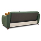 Диван прямой «Френсис ТД 260», механизм книжка, обивка велюр амиго, цвет зелёный/жёлтый  (артикул 10789678)  большой выбор товаров оптом и в розницу по низким ценам с доставкой