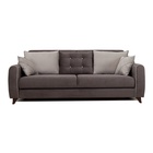 Диван прямой «Френсис ТД 261», механизм книжка, обивка велюр амиго, цвет шоколад/керм - Фото 1