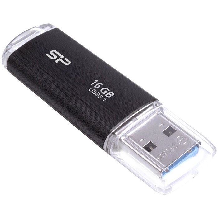 USB флеш накопитель 16 Gb Silicon Power Blaze B02 Black USB 3.0 - фото 51673977