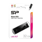 USB флеш накопитель 32 Gb Silicon Power Blaze B20 Black USB 3.0 SP032GBUF3B20V1K - Фото 1