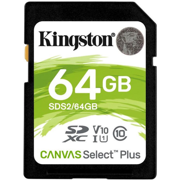 Карта памяти SDXC 64 Gb Kingston class 10 100Mb/s Canvas Select Plus / SDS2/64GB - фото 51674007