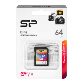 Карта памяти SDXC 64 Gb Silicon Power Elite 85Mb/s Class 10 UHS-I SP064GBSDXAU1V10