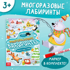 Книга «Многоразовые лабиринты. Проходи снова и снова!», с маркером, 12 стр. - фото 112356446