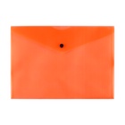 Набор папок-конвертов на кнопке 4 штуки, А4, 180 мкм, Calligrata Neon, полупрозрачные, неоновый МИКС - Фото 7