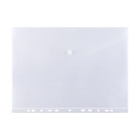 Папка-конверт на кнопке А4, 180 мкм, Calligrata Office, прозрачная, перфорация по длинной стороне, бесцветная - Фото 5