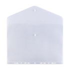 Папка-конверт на кнопке А4, 180 мкм, Calligrata Office, прозрачная, перфорация по длинной стороне, бесцветная - Фото 6