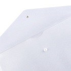 Папка-конверт на кнопке А4, 180 мкм, Calligrata Office, прозрачная, перфорация по длинной стороне, бесцветная - Фото 7