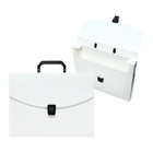 Папка портфель А4, 700 мкм, 1 отделение, Calligrata, белая - Фото 4