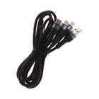 Кабель 3 в 1 PERFEO, USB - microUSB/Lightning/Type-C, 3 А, 1,2 м, черный 10795582 - фото 13691101