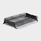 Решётка для глазирования и остывания кондитерских изделий KONFINETTA, 4 яруса, 43.5×25.5×8 см, чёрная - Фото 6