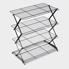 Решётка для глазирования и остывания кондитерских изделий KONFINETTA, 4 яруса, 43.5×25.5×8 см, чёрная - Фото 7