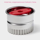 Форма для печенья Доляна, 5 насадок, серебристая - Фото 2