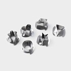 Форма для печенья Доляна, 5 насадок, серебристая - Фото 4