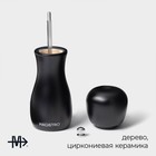 Мельница для специй Magistro Softline, 16.5 см, чёрная - Фото 2