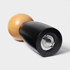 Мельница для специй Magistro Ollander, 17 см, чёрная - Фото 3