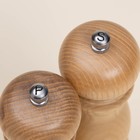 Набор мельниц для специй SL Home «Тренто», 2 шт., 17 см, бежевый - Фото 3