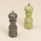 Набор мельниц для специй SL Home «Оливковая роща», 2 шт, 17 см, цвет оливковый - Фото 2