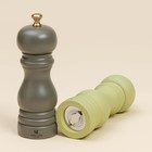 Набор мельниц для специй SL Home «Оливковая роща», 2 шт, 17 см, цвет оливковый - Фото 3