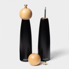 Набор мельниц для специй Magistro Ollander, 2 шт., 27 см, чёрный - Фото 4