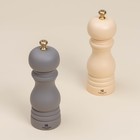 Набор мельниц для специй SL Home «Афины», 2 шт., 17 см, цвет молочный, серый - Фото 2